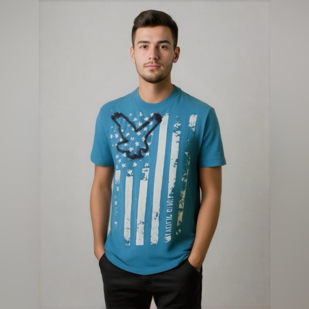 Pacific blue men’s shirt size small